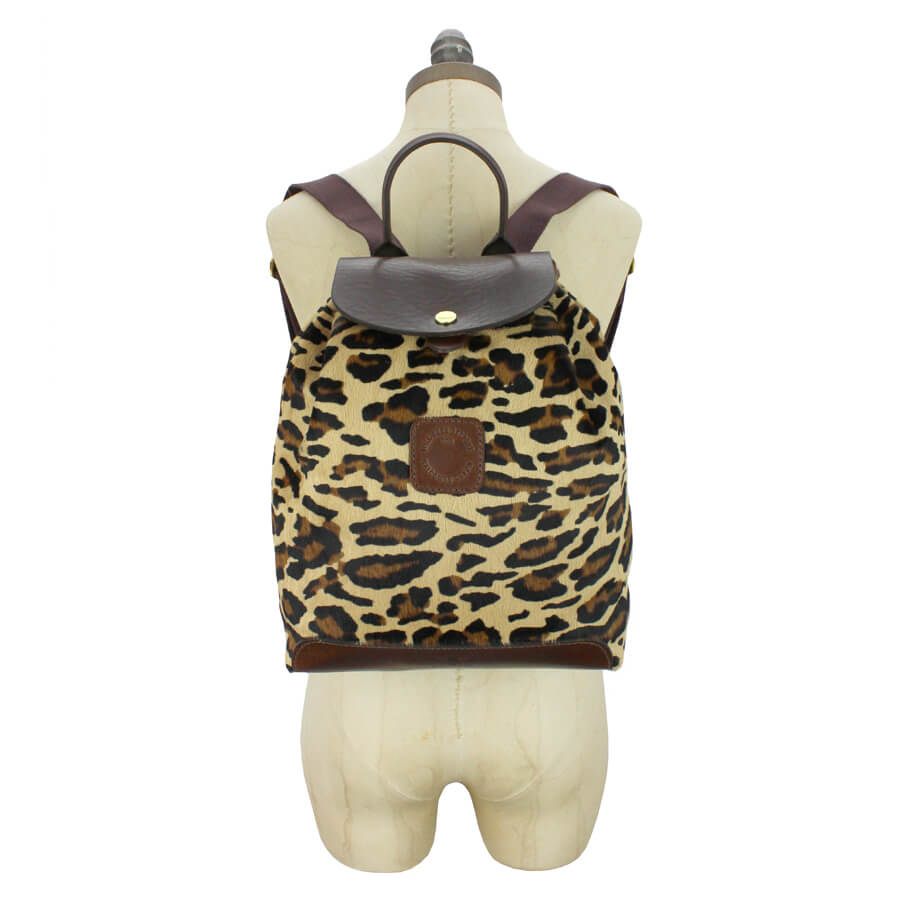 Gertie Backpack - Leopard Hair On Hide - Will Bees Bespoke