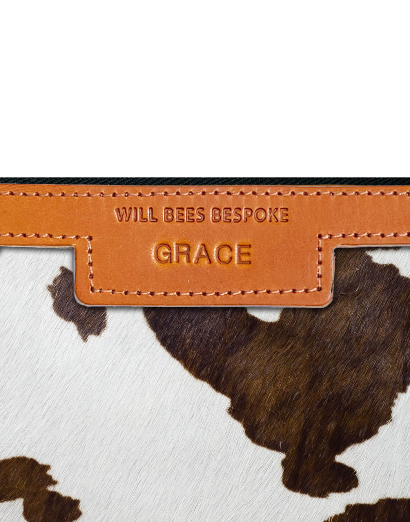 Diana 2 in 1 Clutch - Brown Cow Print - Will Bees Bespoke
