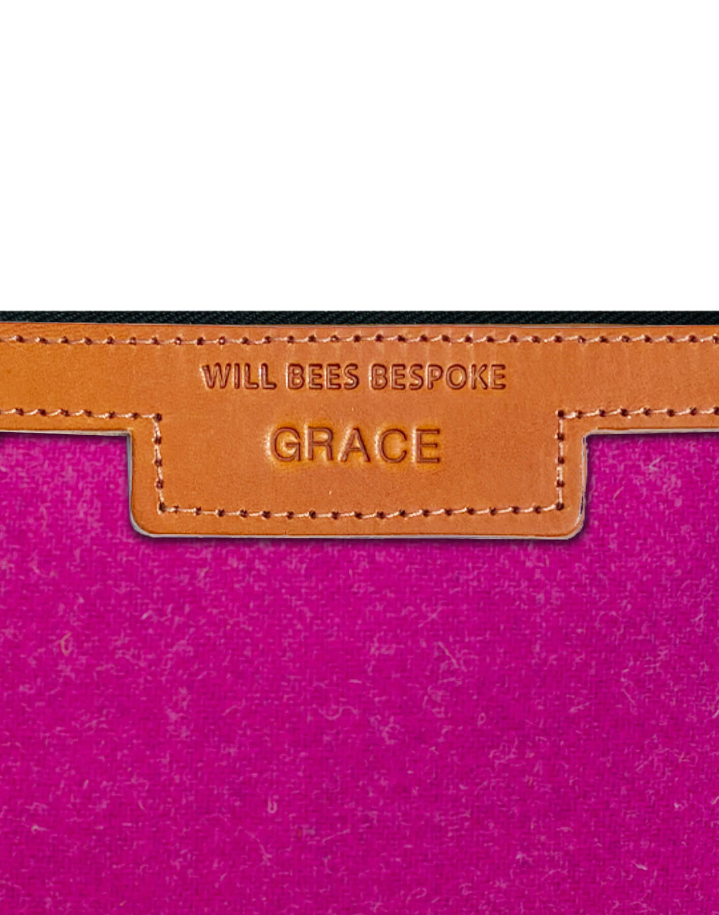 Mini Diana 2 in 1Clutch - Harris Tweed® Bright Pink - Will Bees Bespoke