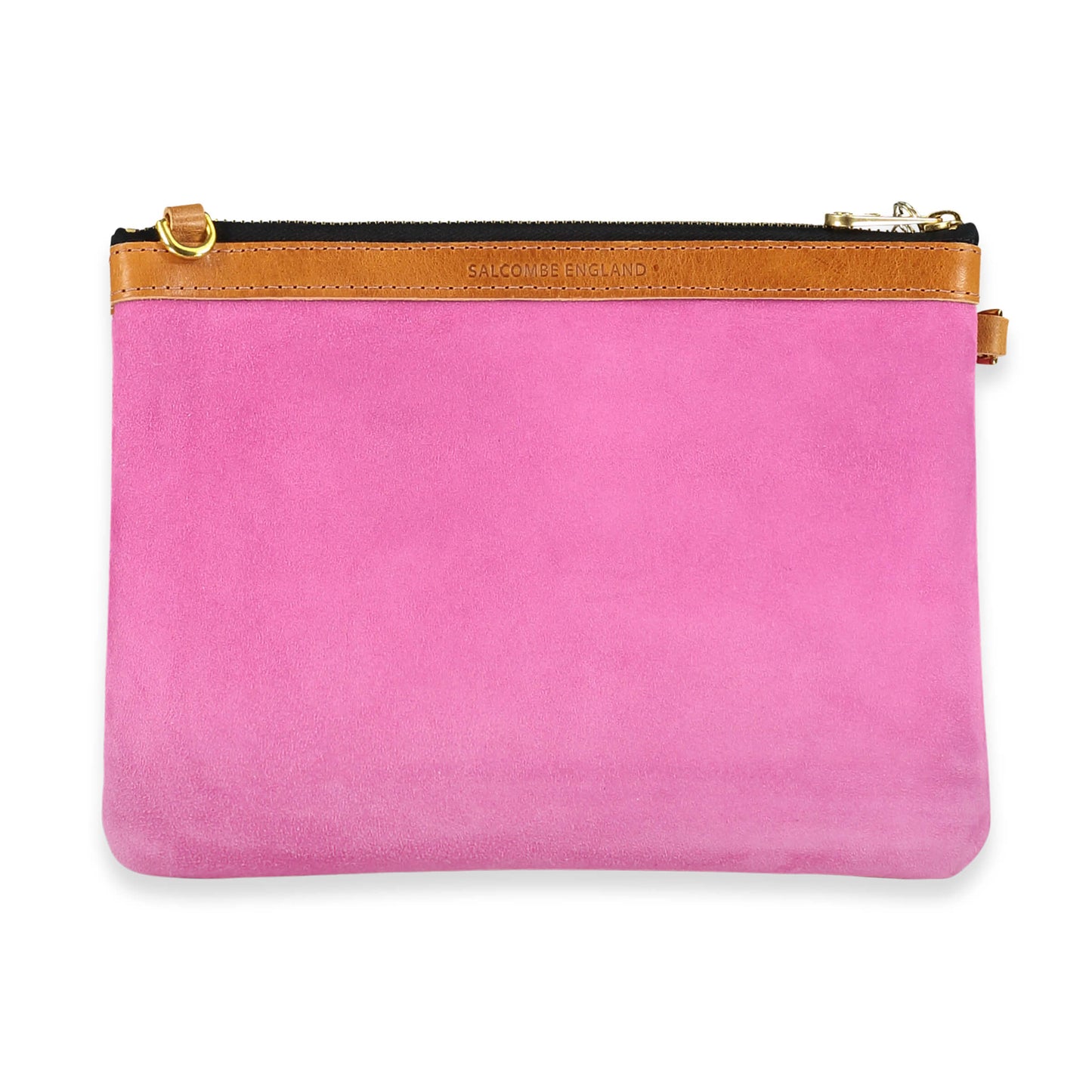 Diana 2 in 1 Clutch - Bright Pink Suede - Will Bees Bespoke