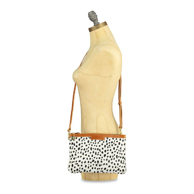 Oversized Diana 2 in 1 Clutch - Dalmatian Print - Will Bees Bespoke