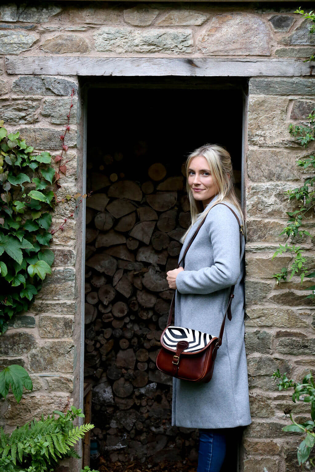 Rosalind Saddle Bag - Zebra Print - Will Bees Bespoke