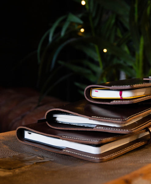 Leather Folio - to fit Pocket Notebook - Will Bees Bespoke