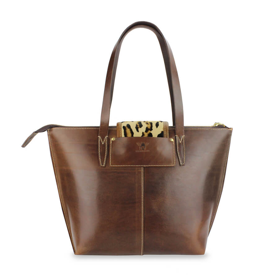 Additional Tote Bag Panel - Leopard - Will Bees Bespoke