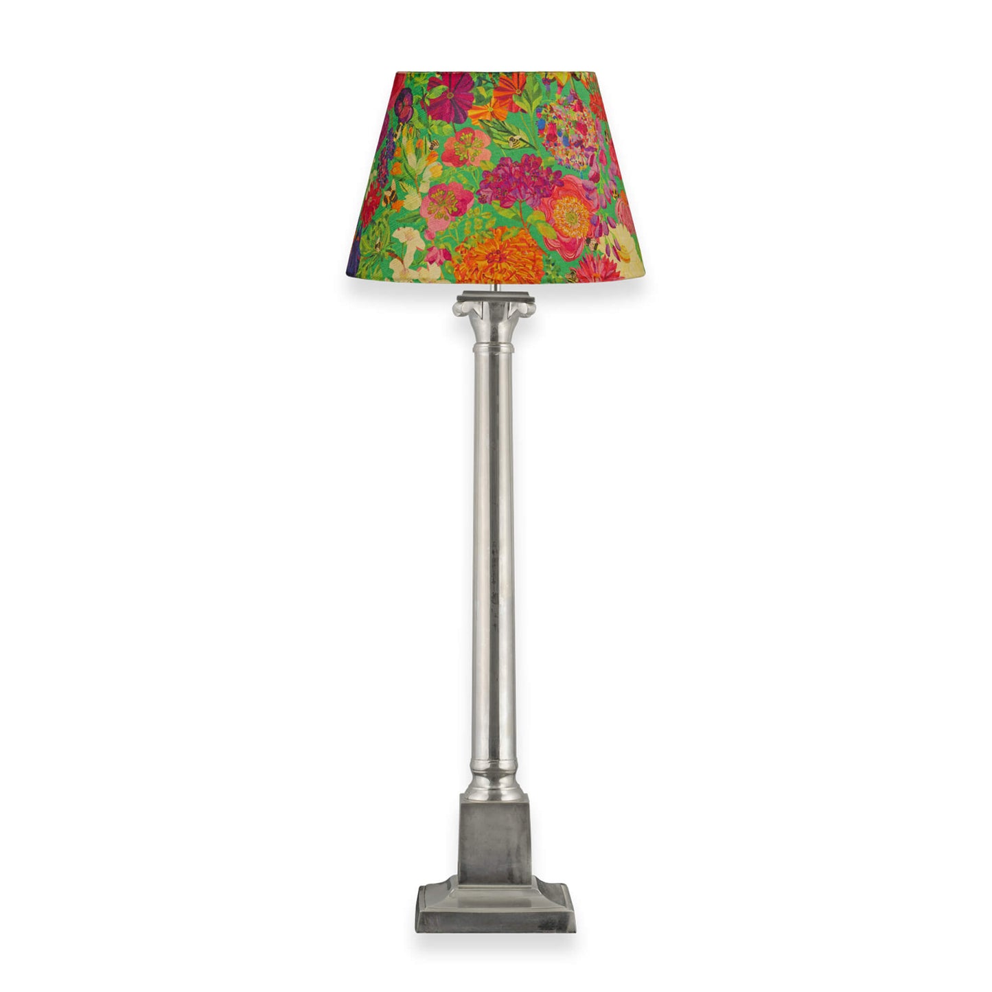 12” Cone Lampshade - Bee Story in Garden - Will Bees Bespoke