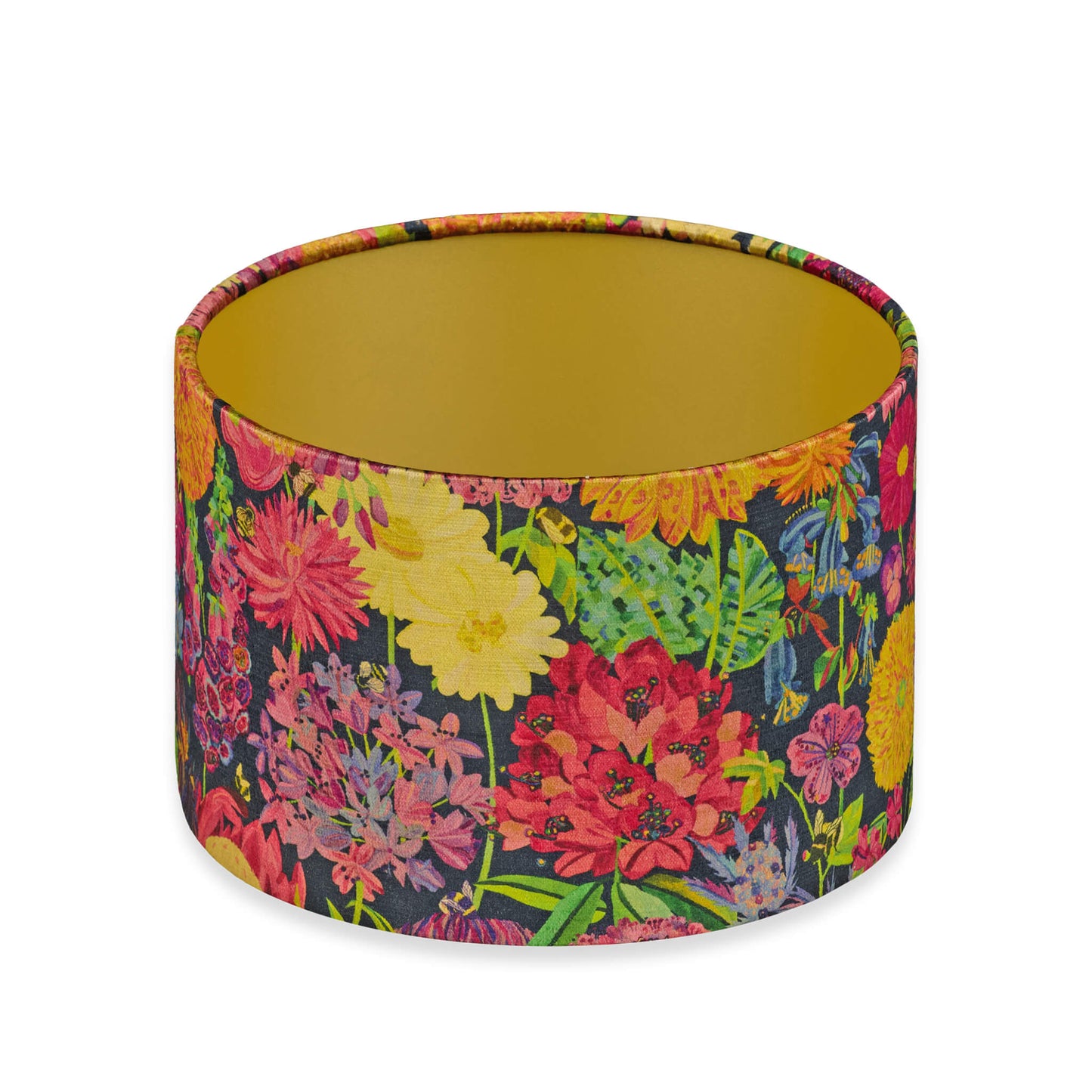 12” Drum Lampshade - Bee Story in Eden - Will Bees Bespoke