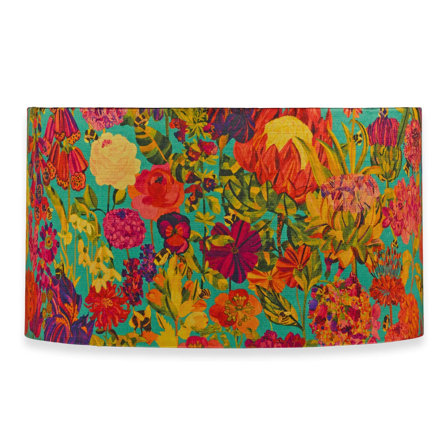 16” Drum Lampshade - Bee Story in Island - Will Bees Bespoke