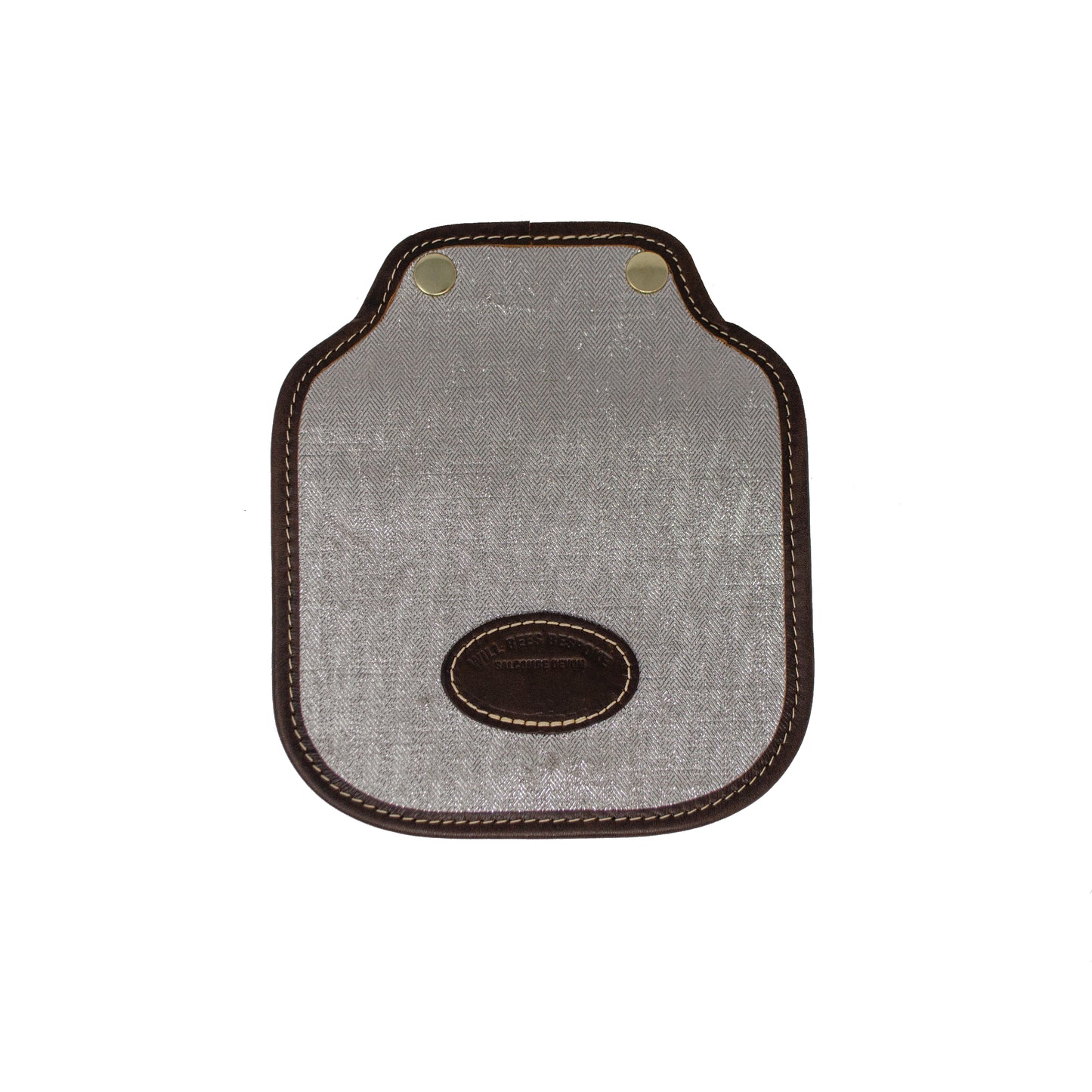 Additional Mini Saddle Bag Panel - Silver Herringbone Sparkle - Will Bees Bespoke