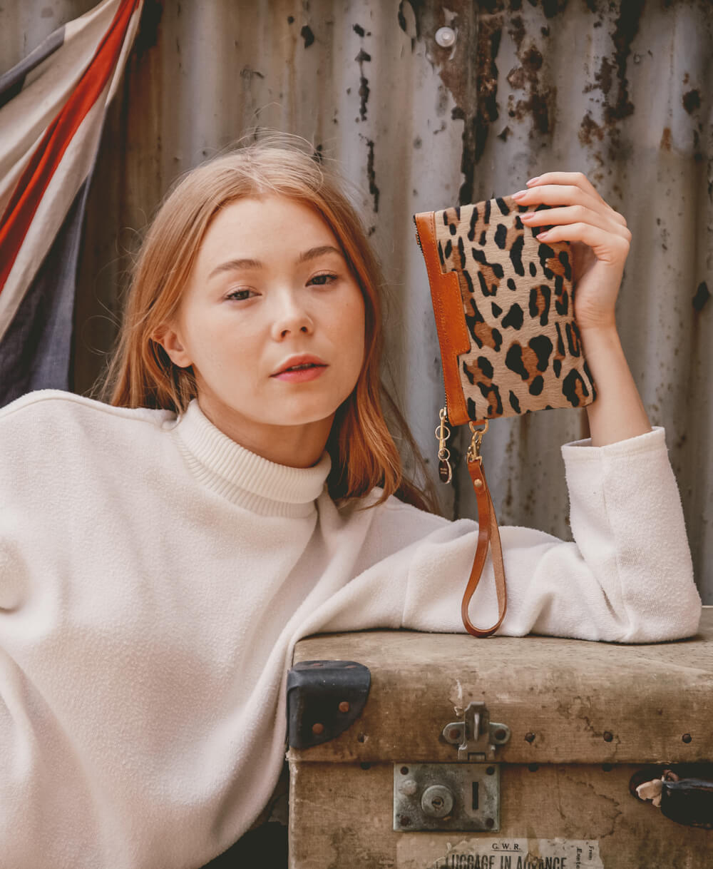 Mini Diana 2 in 1 Clutch - Leopard Print - Will Bees Bespoke