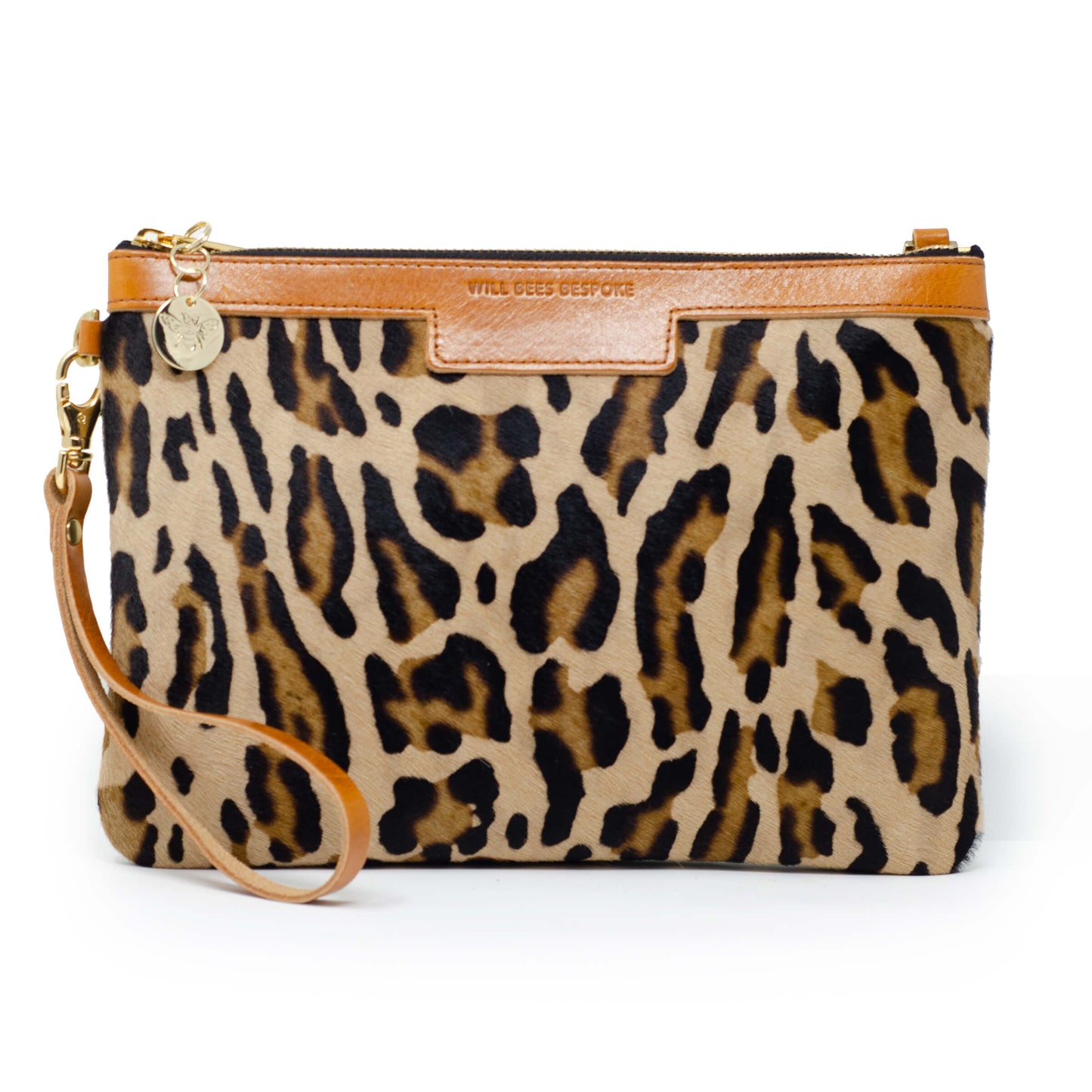 Premium Diana Clutch - Leopard Print - Will Bees Bespoke