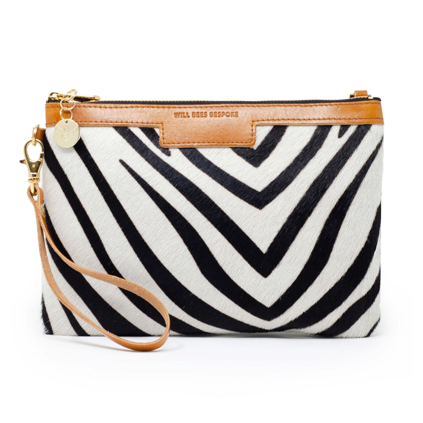 Premium Diana Clutch - Zebra Print - Will Bees Bespoke