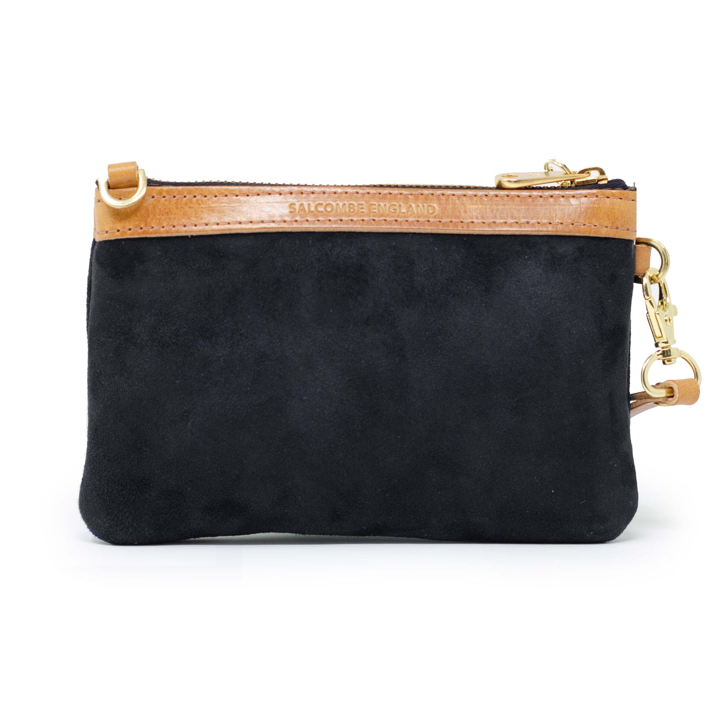 Premium Diana Mini Clutch - Black Suede - Will Bees Bespoke