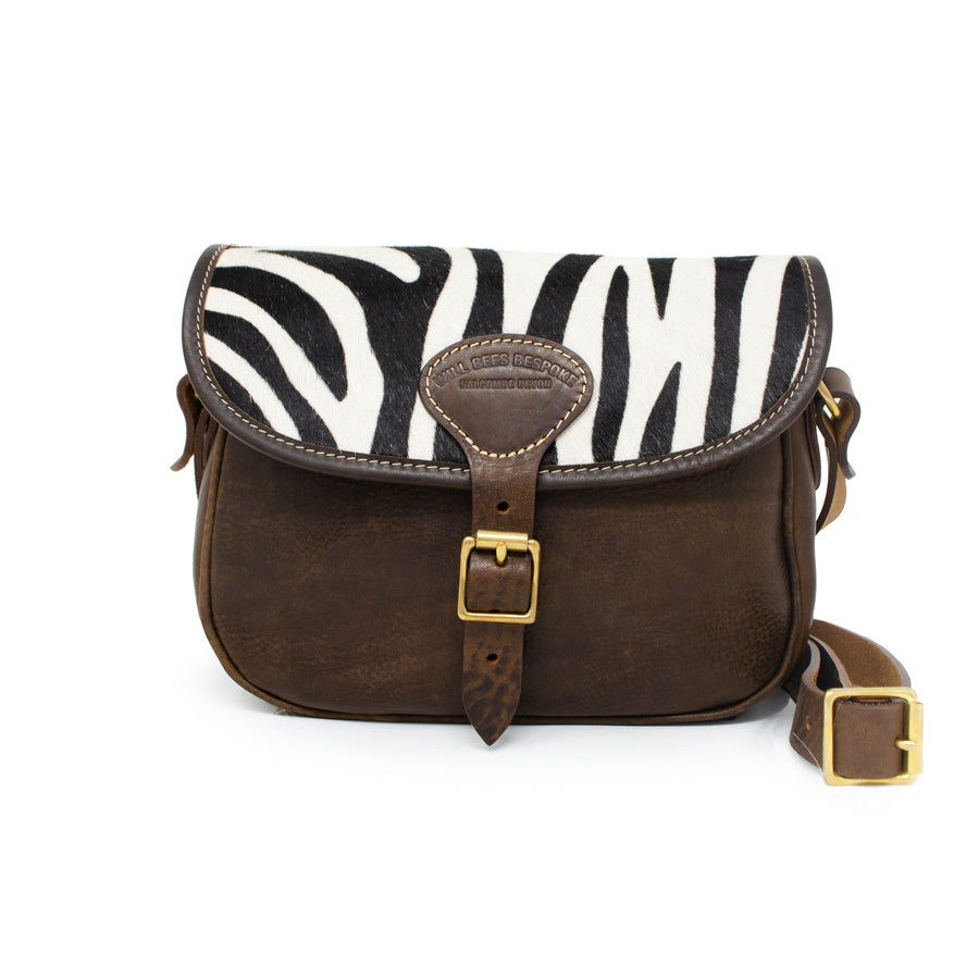 Rosalind Saddle Bag - Zebra Print - Will Bees Bespoke