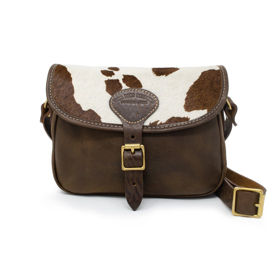 Rosalind Saddle Bag - Cow Print - Will Bees Bespoke