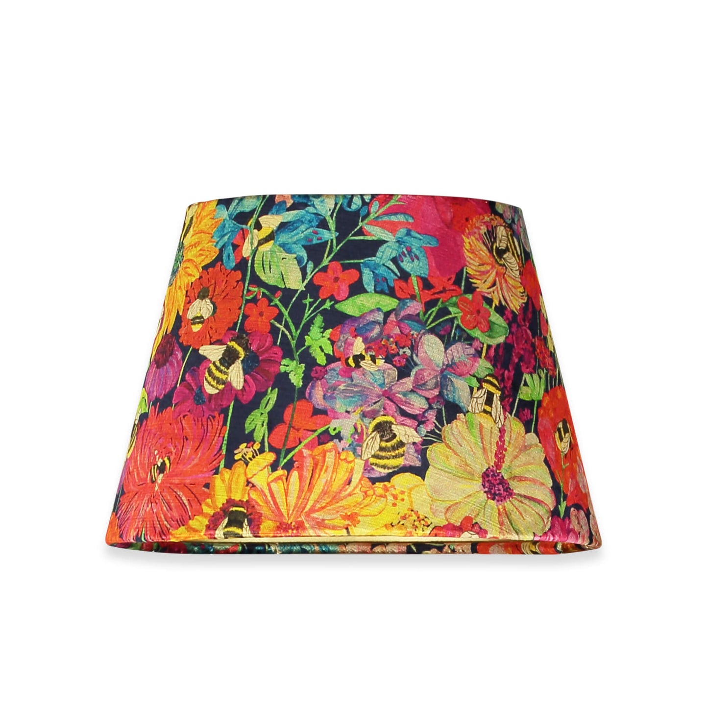 12” Cone Lampshade - Bumblebee Garden Midday Sun - Will Bees Bespoke