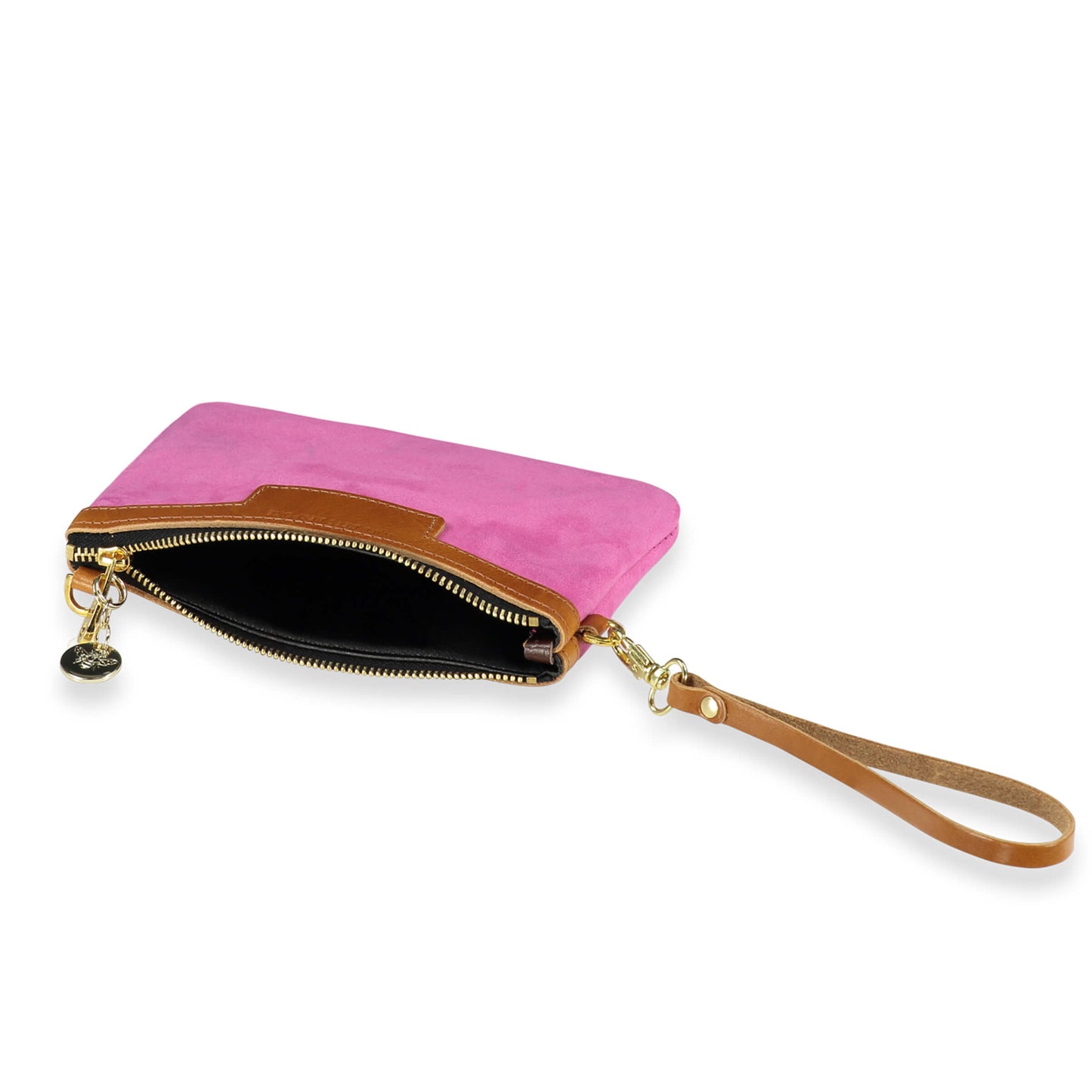 Mini Diana 2 in 1 Clutch - Bright Pink Suede - Will Bees Bespoke