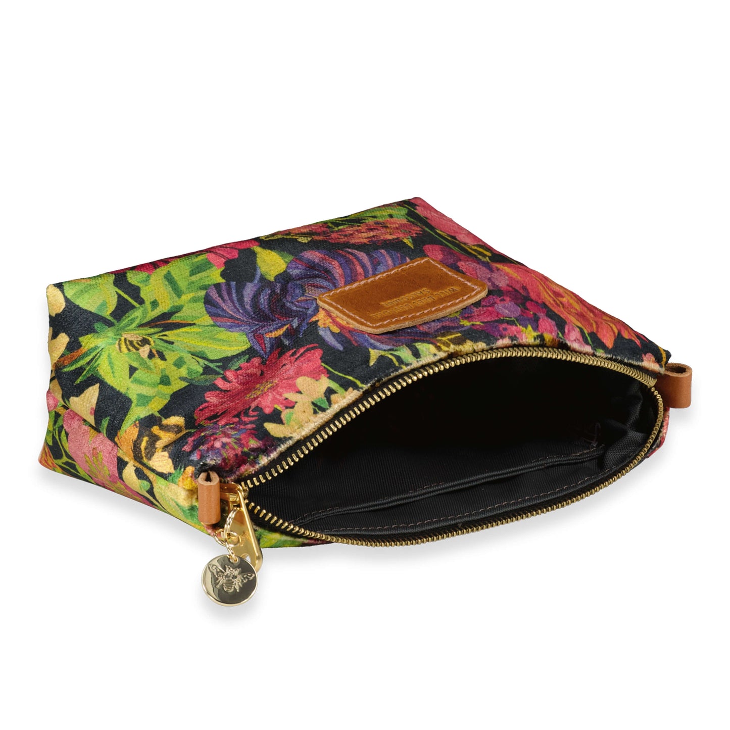 Velvet Make up Bag - Bee Story in Eden - Will Bees Bespoke