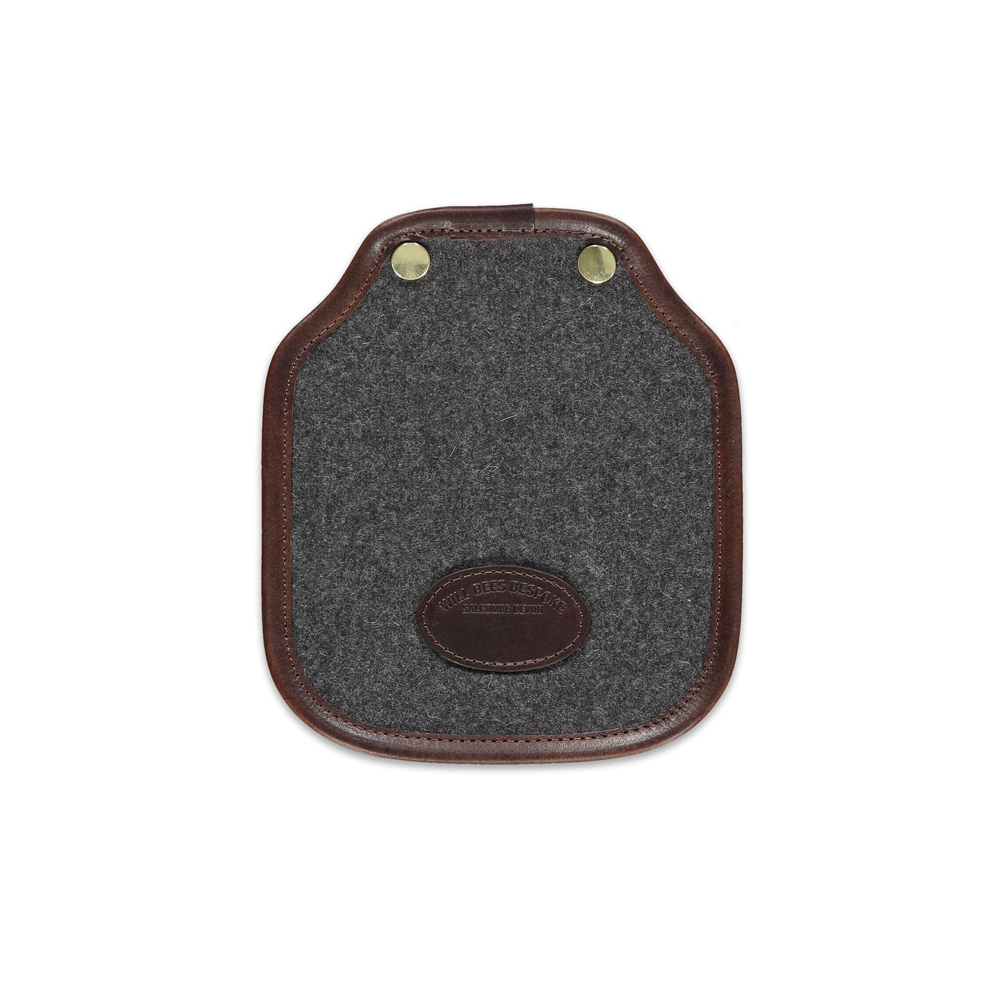 Mini Saddle Bag - Dark Grey Wool - Will Bees Bespoke