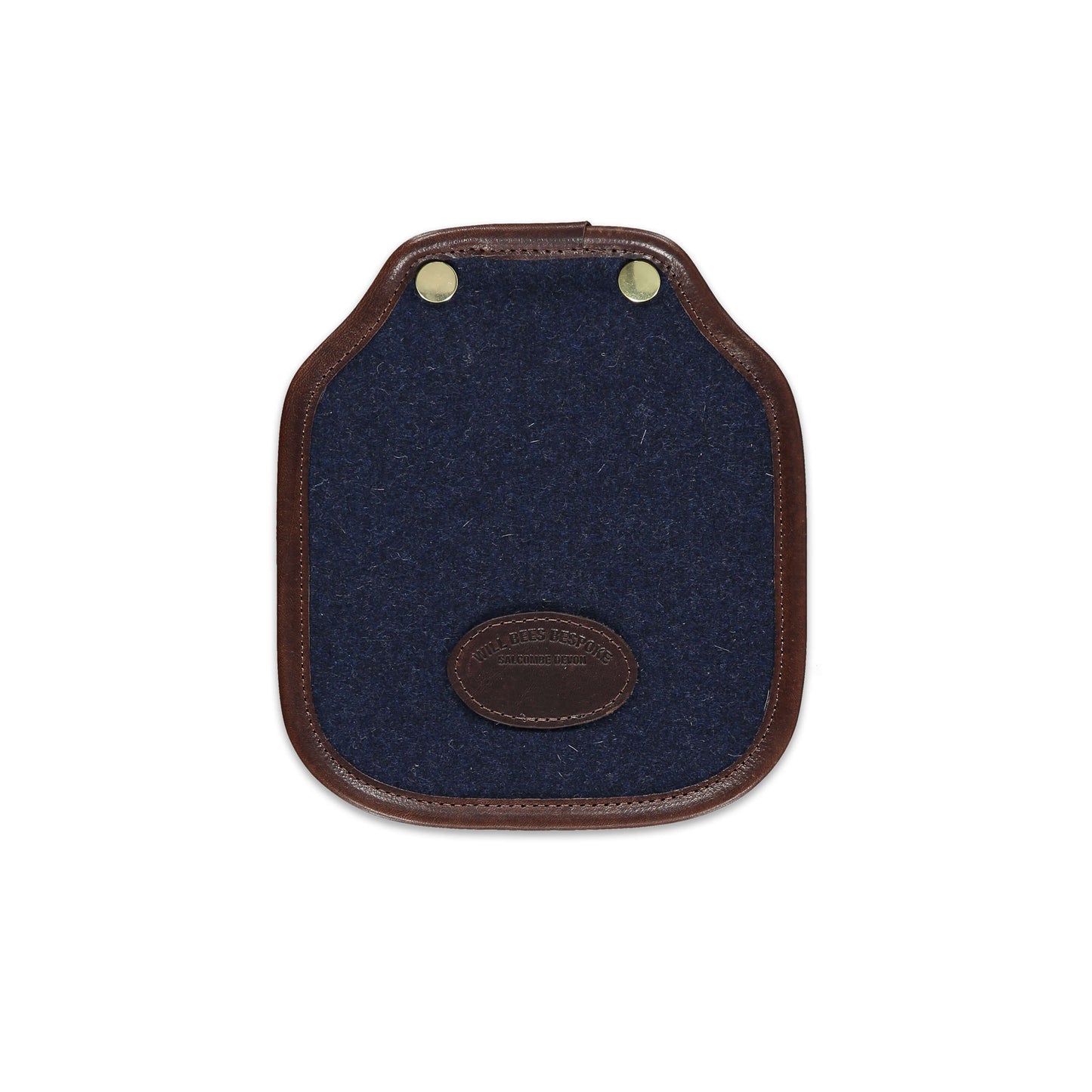Mini Saddle Bag - Navy Recycled Wool - Will Bees Bespoke