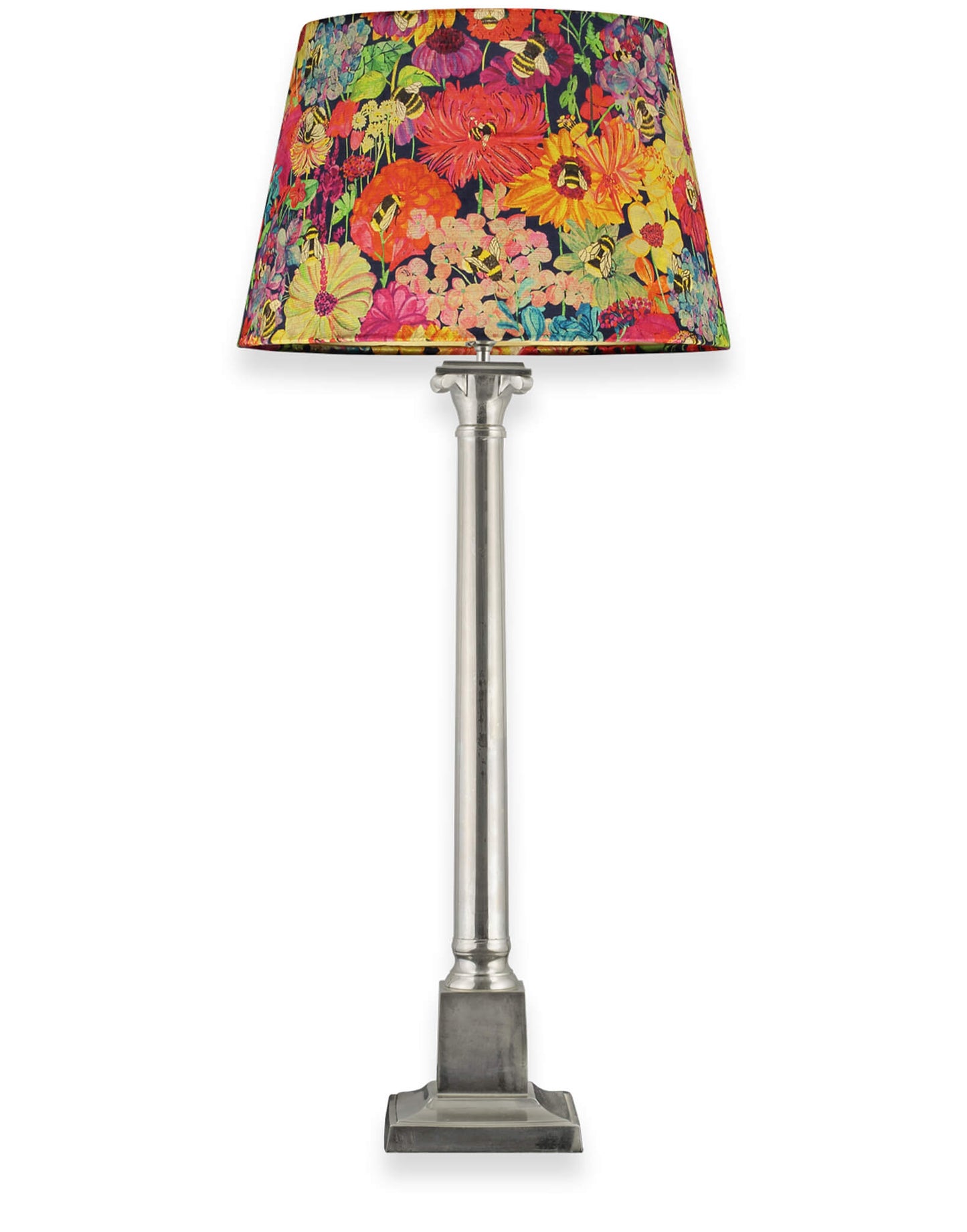 16” Cone Lampshade - Bumblebee Garden Midday Sun - Will Bees Bespoke