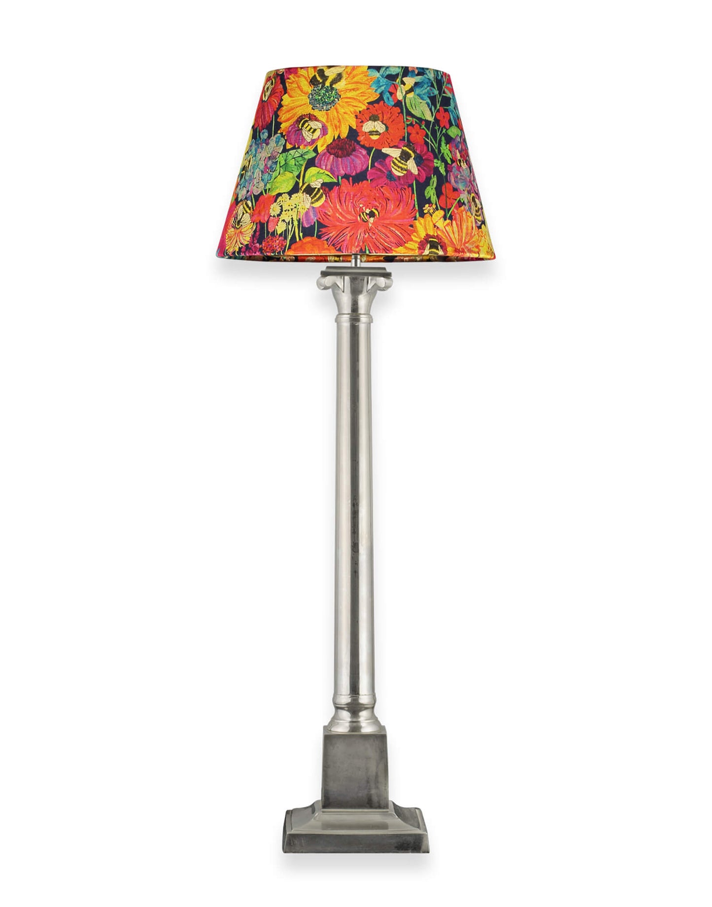 12” Cone Lampshade - Bumblebee Garden Midday Sun - Will Bees Bespoke