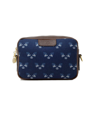 New Camera Bag - Bee Print in Navy Recycled - Will Bees Bespoke