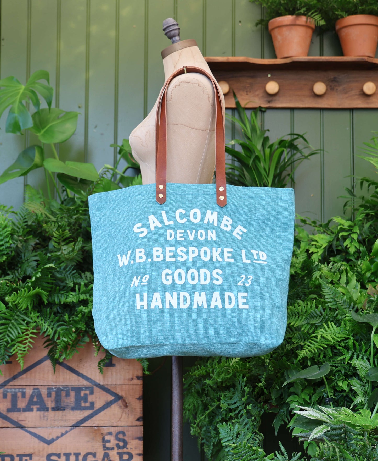 Canvas Tote - Teal