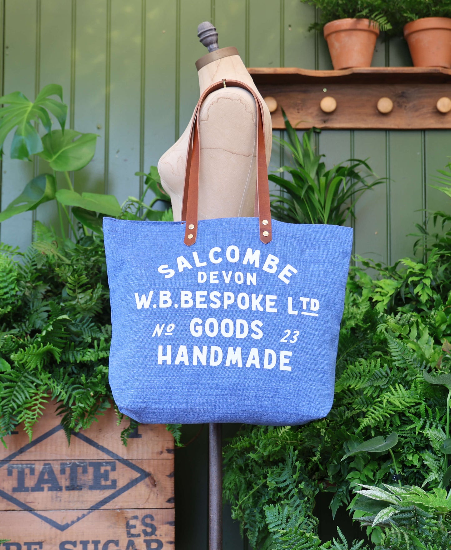 Canvas Tote - Cobalt Blue