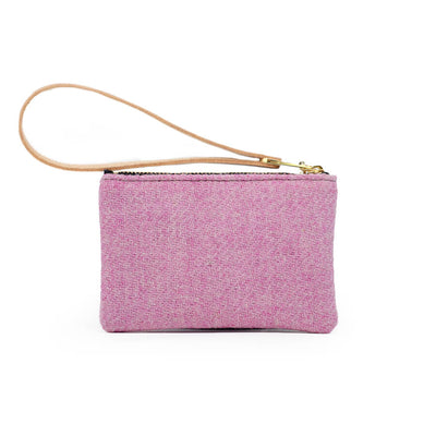 Jane Coin Purse - Harris Tweed® Light Pink - Will Bees Bespoke