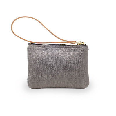 Jane Coin Purse - Dark Silver Herringbone Sparkle