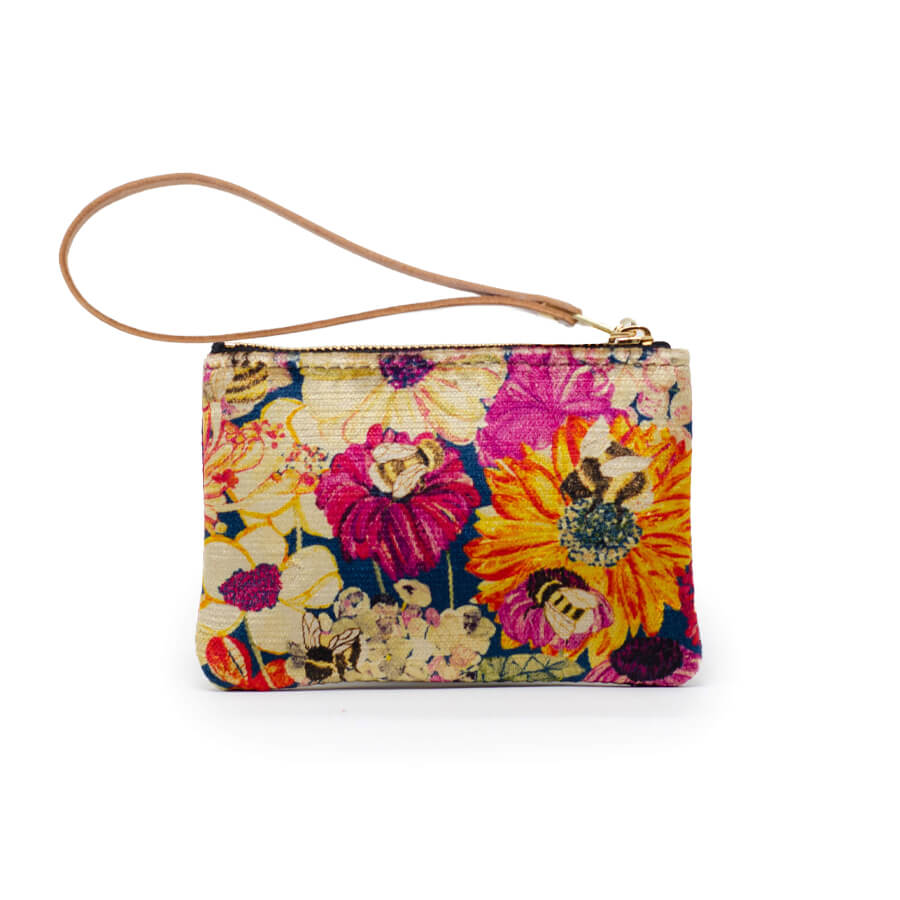 Jane Coin Purse - Bumblebee Garden in Jewel