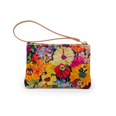 Jane Coin Purse - Bumblebee Garden in Mini Midday Sun