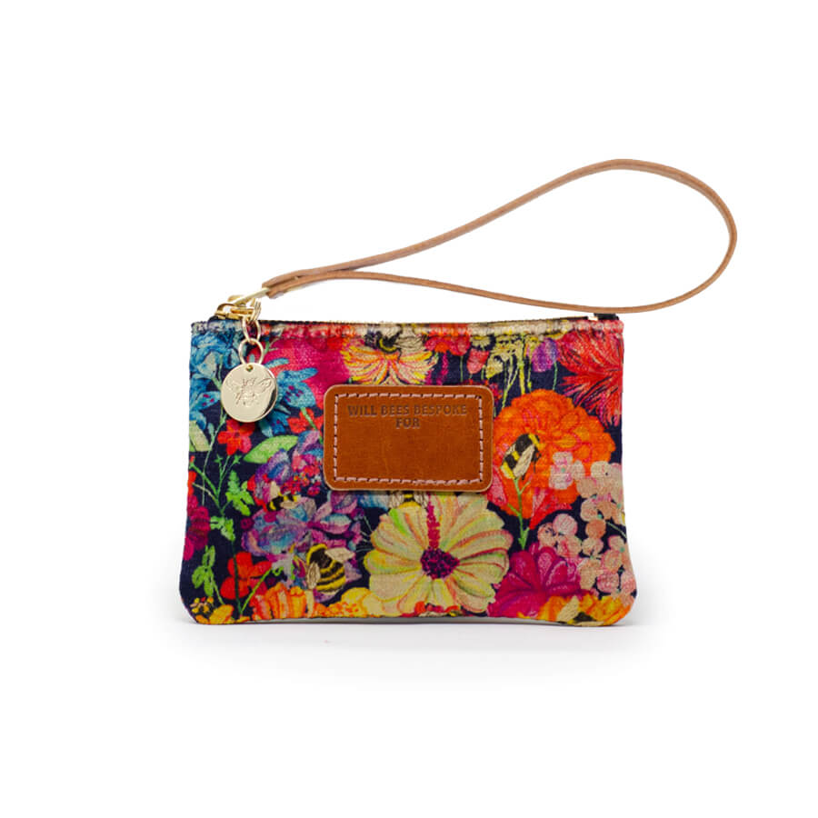 Jane Coin Purse - Bumblebee Garden in Mini Midday Sun