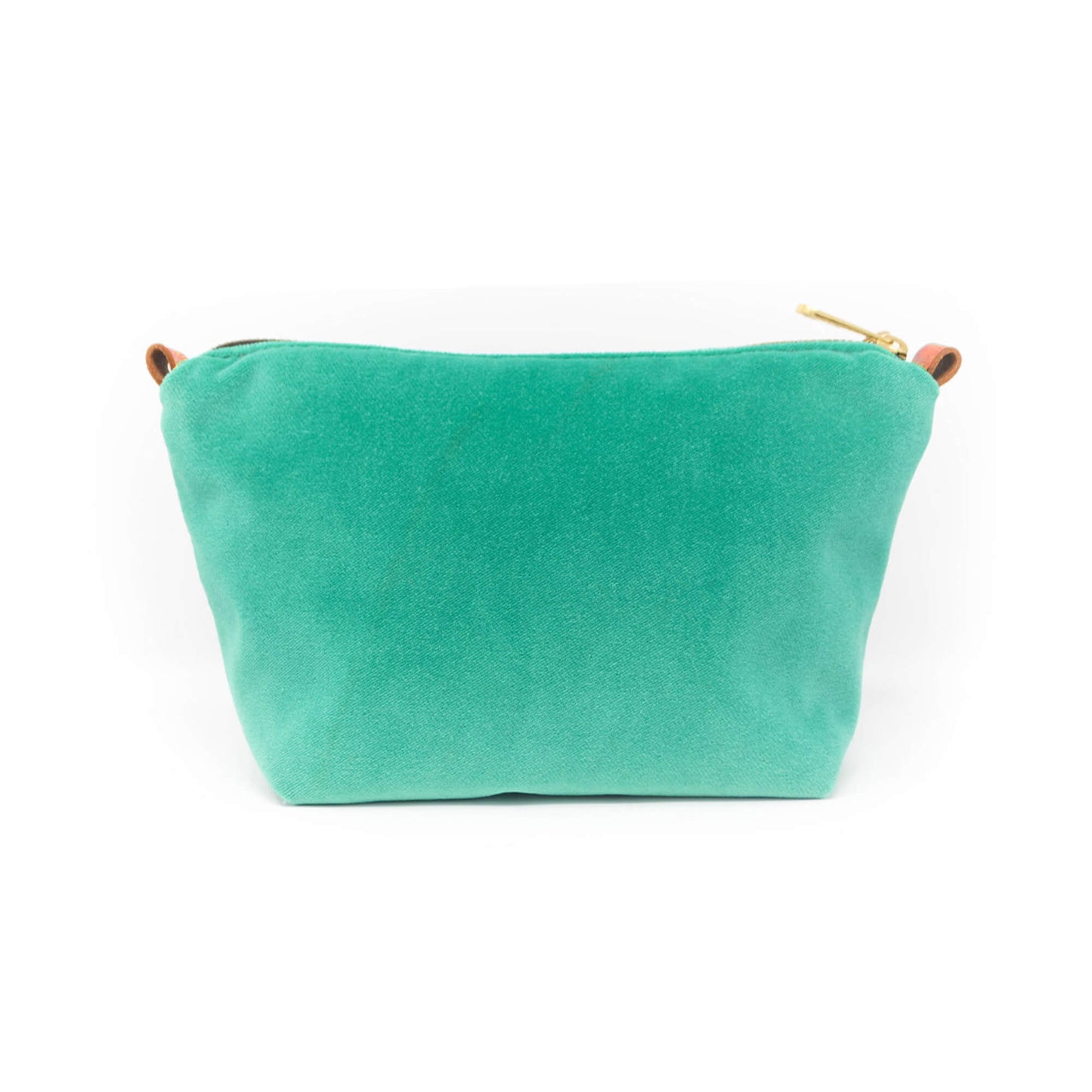 Velvet Make up Bag - Teal Green