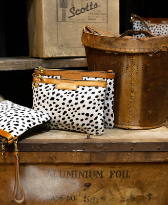 Diana 2 in 1 Clutch - Dalmatian Print