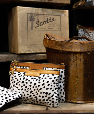 Diana 2 in 1 Clutch - Dalmatian Print