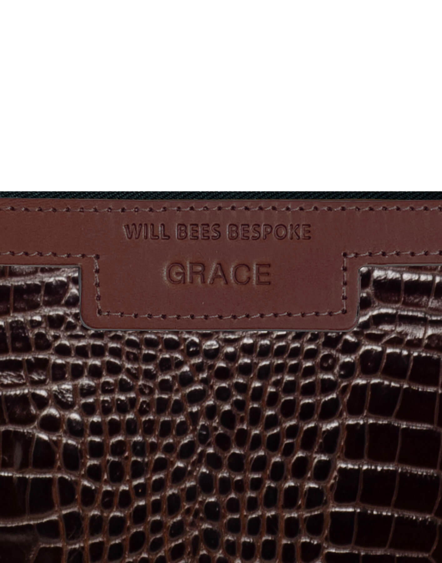Diana 2 in 1 Clutch - Brown Croc