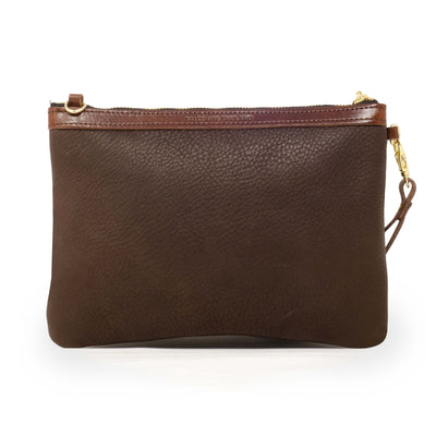 Diana 2 in 1 Clutch - Brown Croc