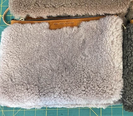 Diana 2 in 1 Clutch - Mink Sheepskin - Will Bees Bespoke