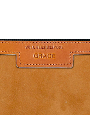 Mini Diana 2 in 1 Clutch - Light Tan Suede
