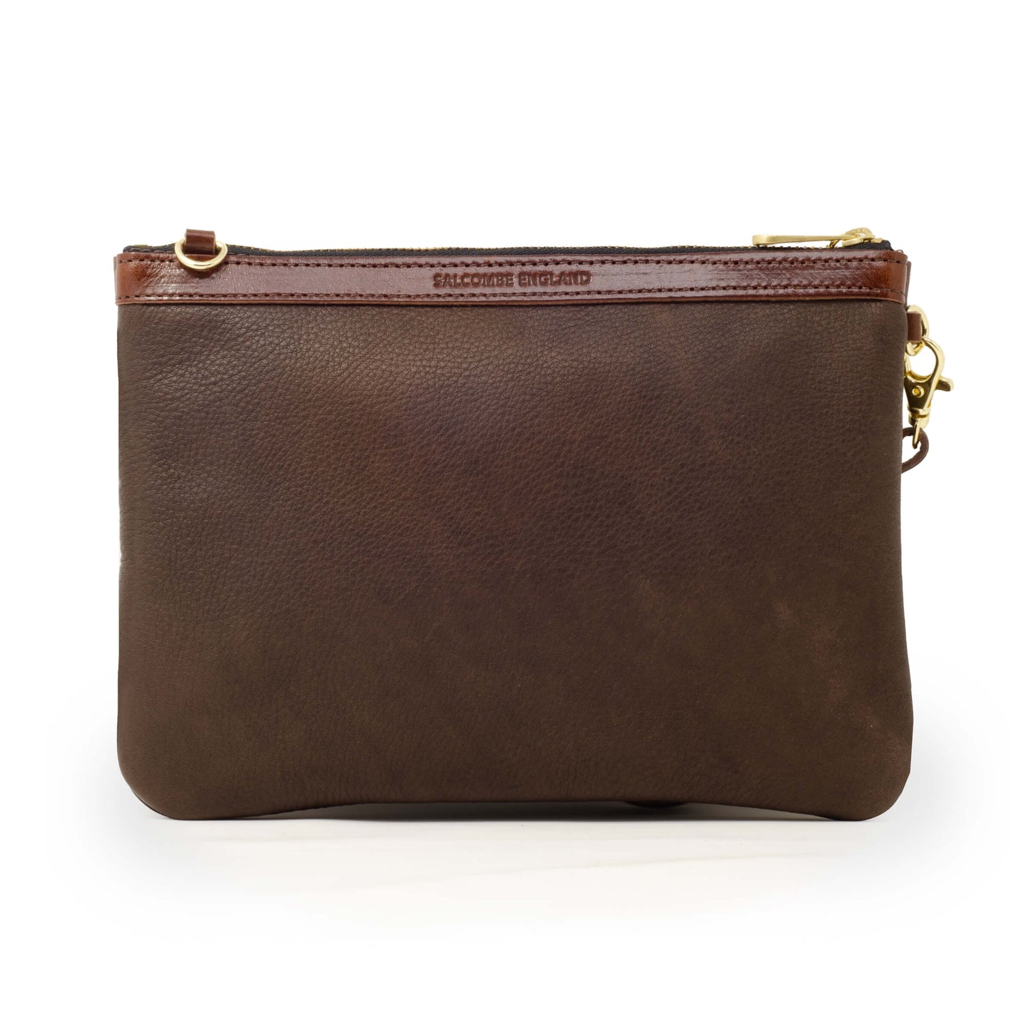 Diana 2 in 1 Clutch - Brown Leather