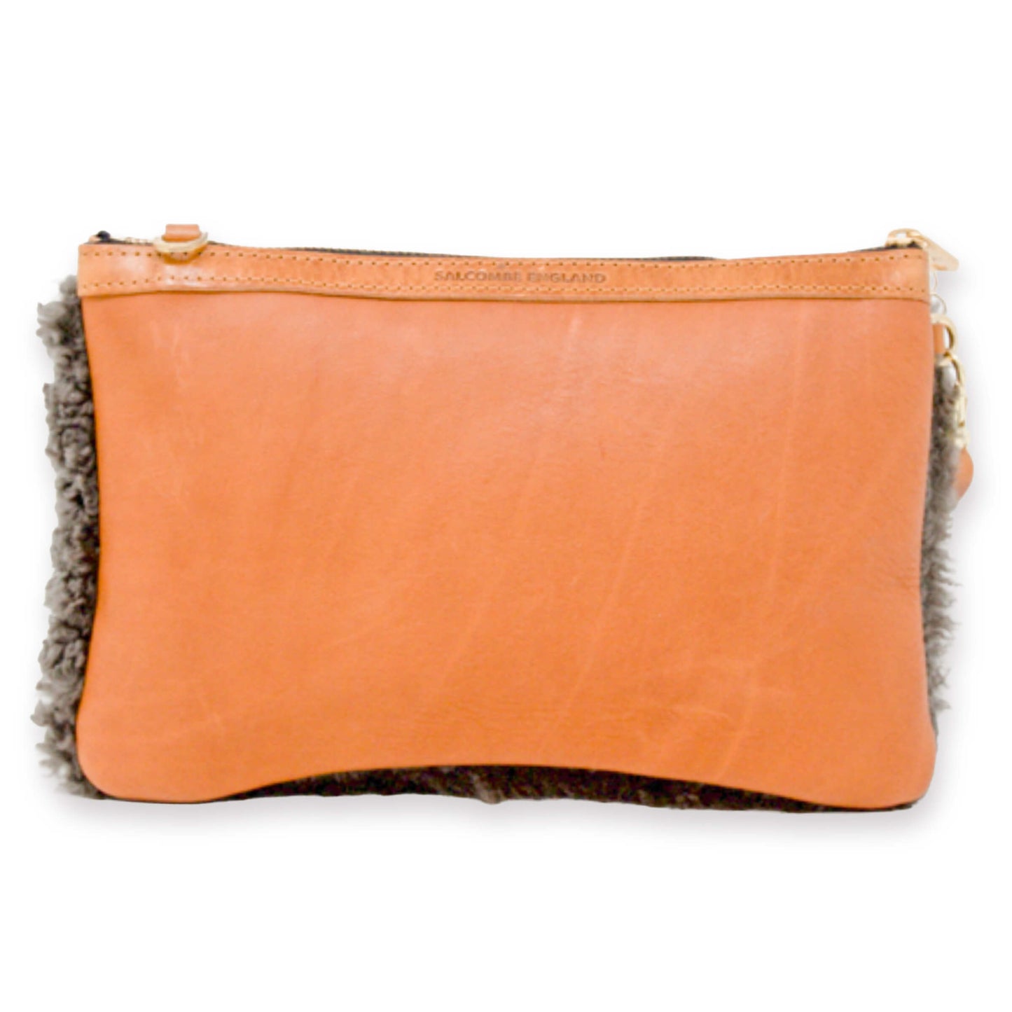 Diana 2 in 1 Clutch - Charcoal Sheepskin