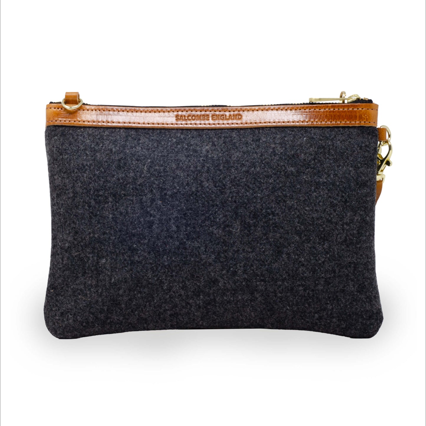 Diana 2 in 1 Clutch - Dark Grey Wool
