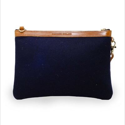 Diana 2 in 1 Clutch - Navy Wool