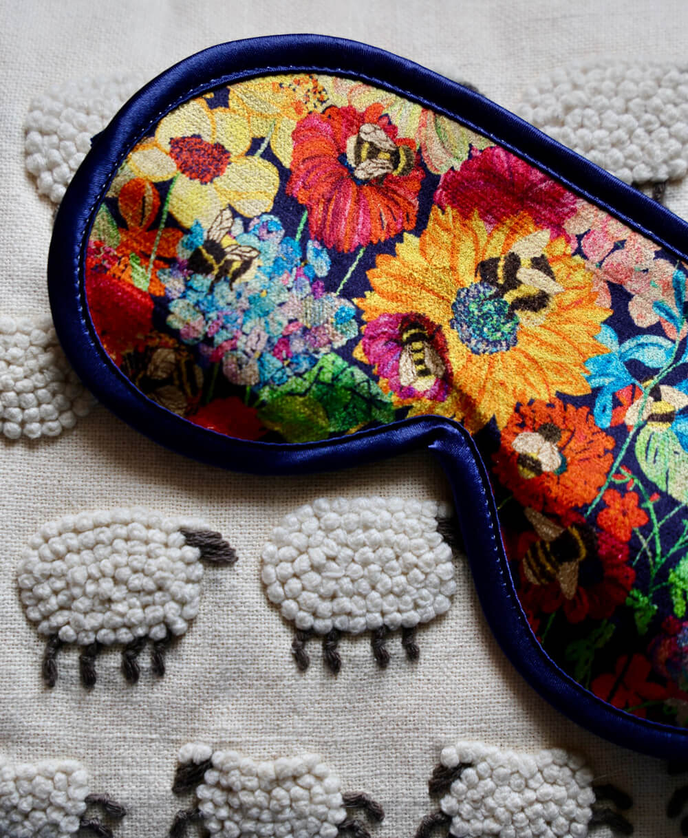 Eye Mask - Bumblebee Garden in Mini Midday Sun