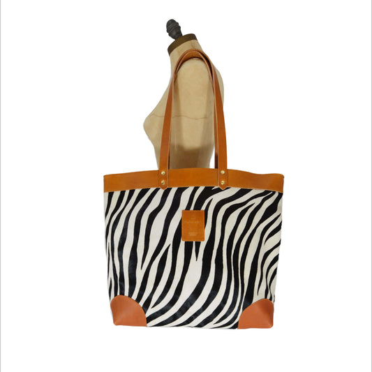 Large Tote - Zebra - Will Bees Bespoke