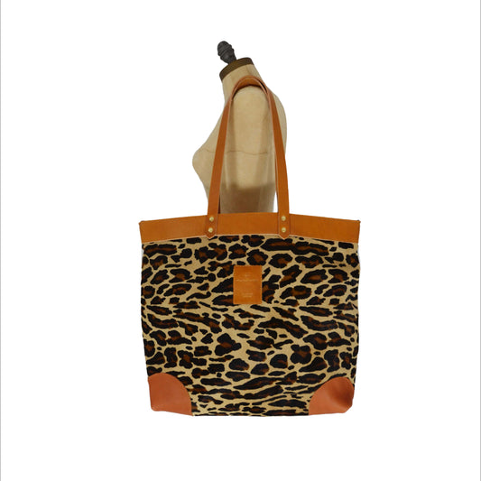 Large Tote - Leopard Print - Will Bees Bespoke