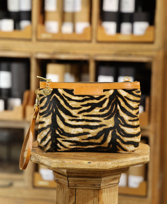 Diana 2 in 1 Clutch - Tiger Print - Will Bees Bespoke