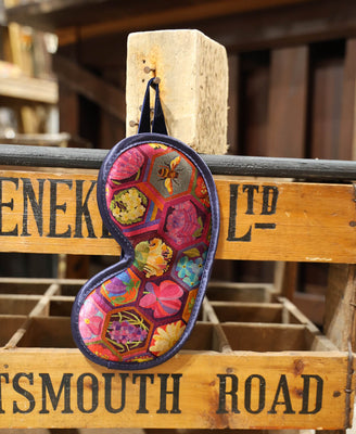 Eye Mask - Hexagon Hive in Rose - Will Bees Bespoke