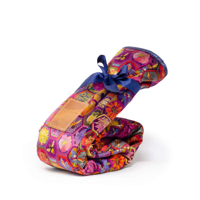 Long Hot Water Bottle & Cover - Hexagon Hive in Rose - Will Bees Bespoke